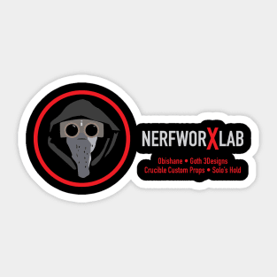 NERFWORXLAB  w Creators Names Sticker